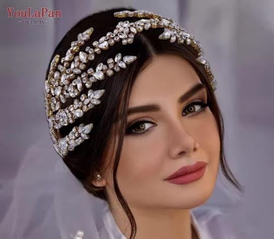 Leave style Headpiece Wedding Hair Accessories Women Bride Headwear Bridal Headband Partywear and beautiful hair accessories