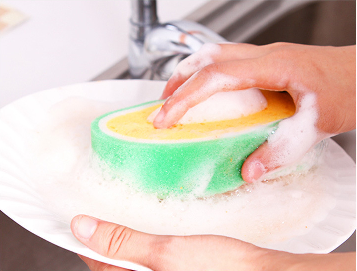 Creative Sponge Kitchen Accessories Fruit Shape Washing Dishes Sponge Cleaning Dish Remove Stains