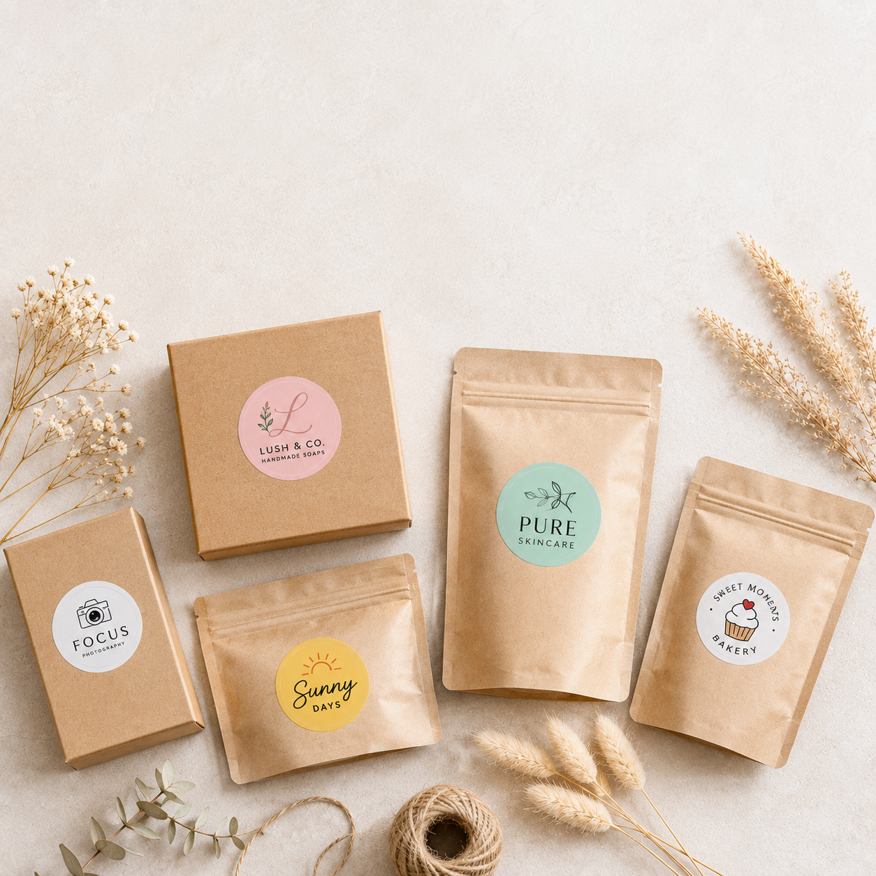 Custom Round Stickers with Your Logo & Design - Waterproof Vinyl Labels for Business, Packaging & Branding | Custom Printed Sticker Sheet | 1.5, 2, 2.5, 3, 3.5 inch