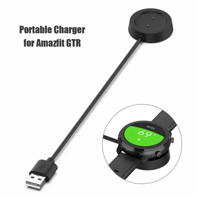 1M Replacement Charger For Amazfit Gtr Gts T-Rex Usb Charging Cable For  Xiaomi Amazfit T-Rex Smart Watch 