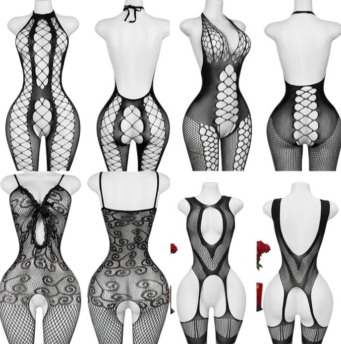 Women Fishnet Bodystocking Nightwear Lingerie – (Free Size)
