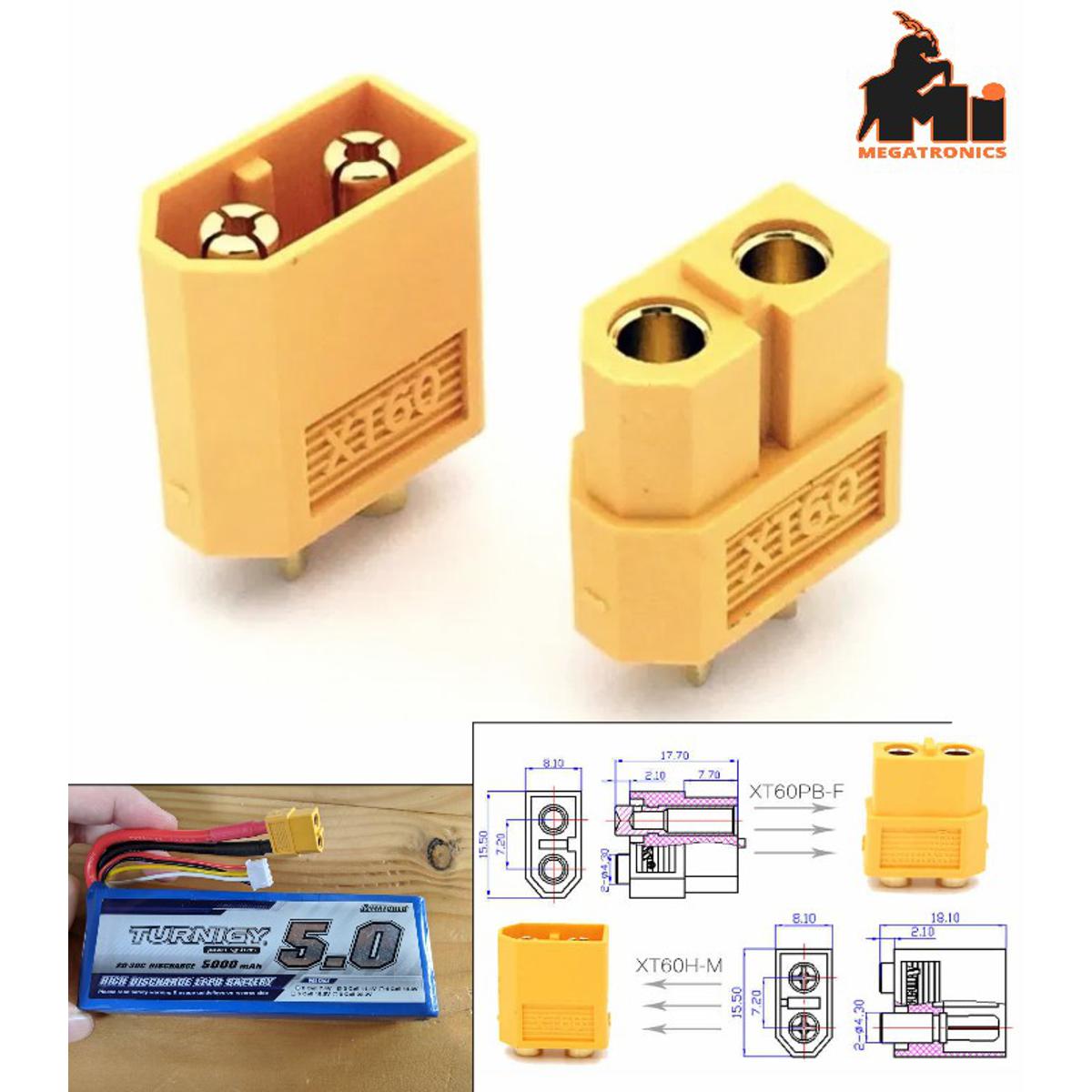 XT60 Connectors plugs Male/ Female RC lipo