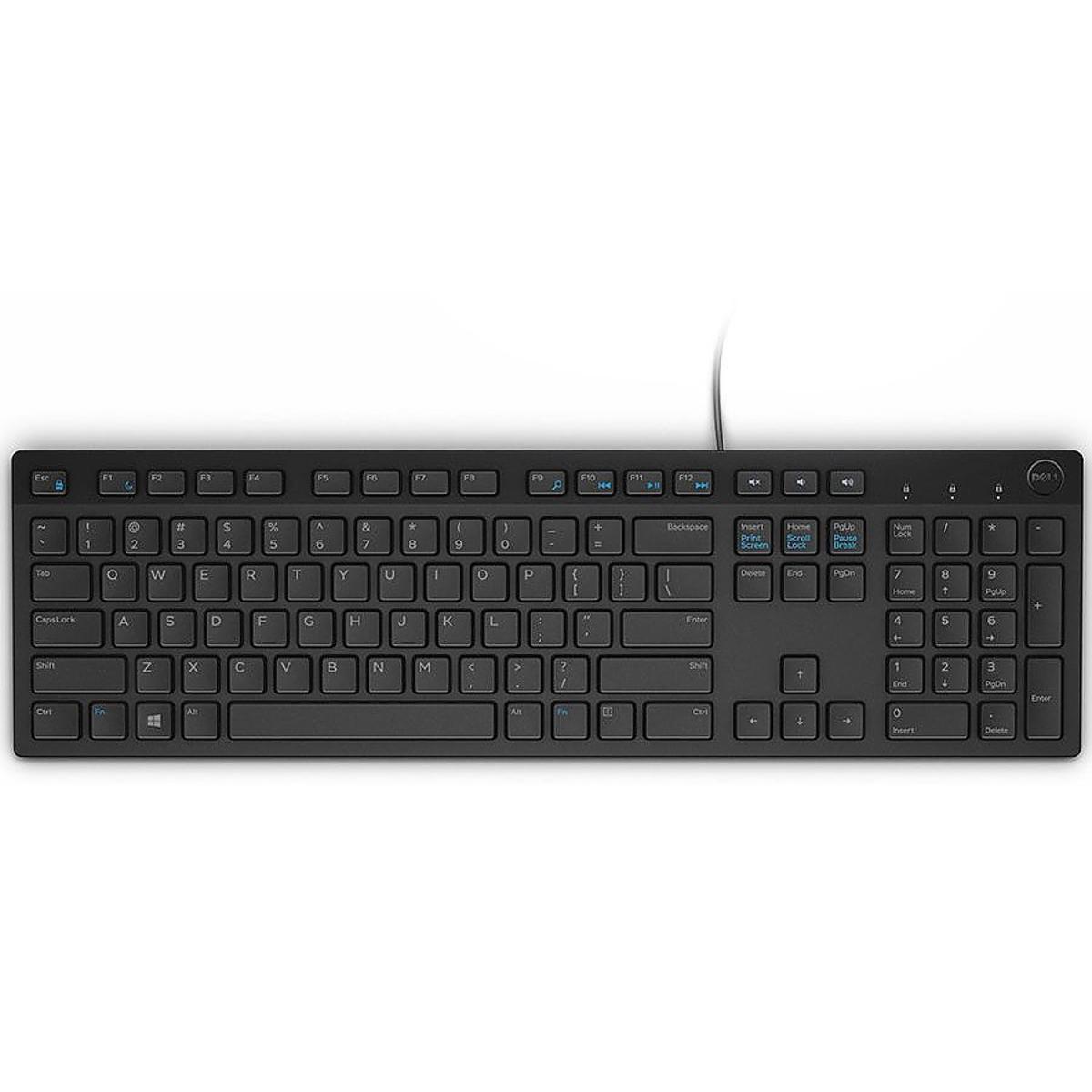 Multi-media -D-E-L-L- Fancy Slim Smart USB Wired Keyboard.