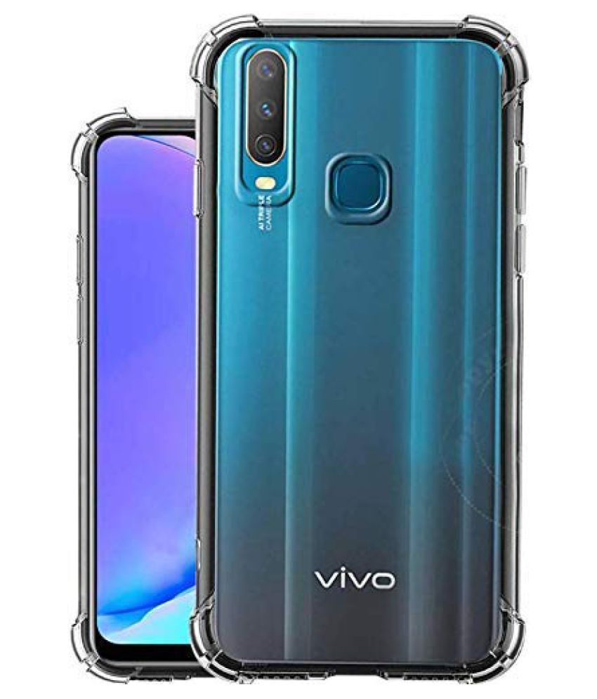 Vivo Y15 Back Cover Transparent Soft Silicone Crystal Clear Case