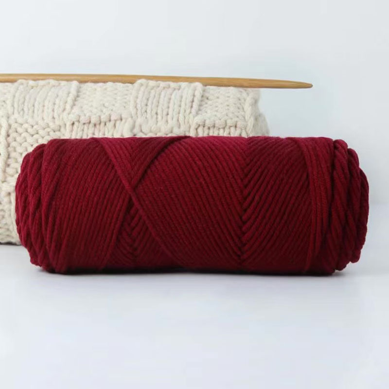 100g/Ball 8 Ply Milk Cotton Yarn Threads for Knitting Thick Thread ...
