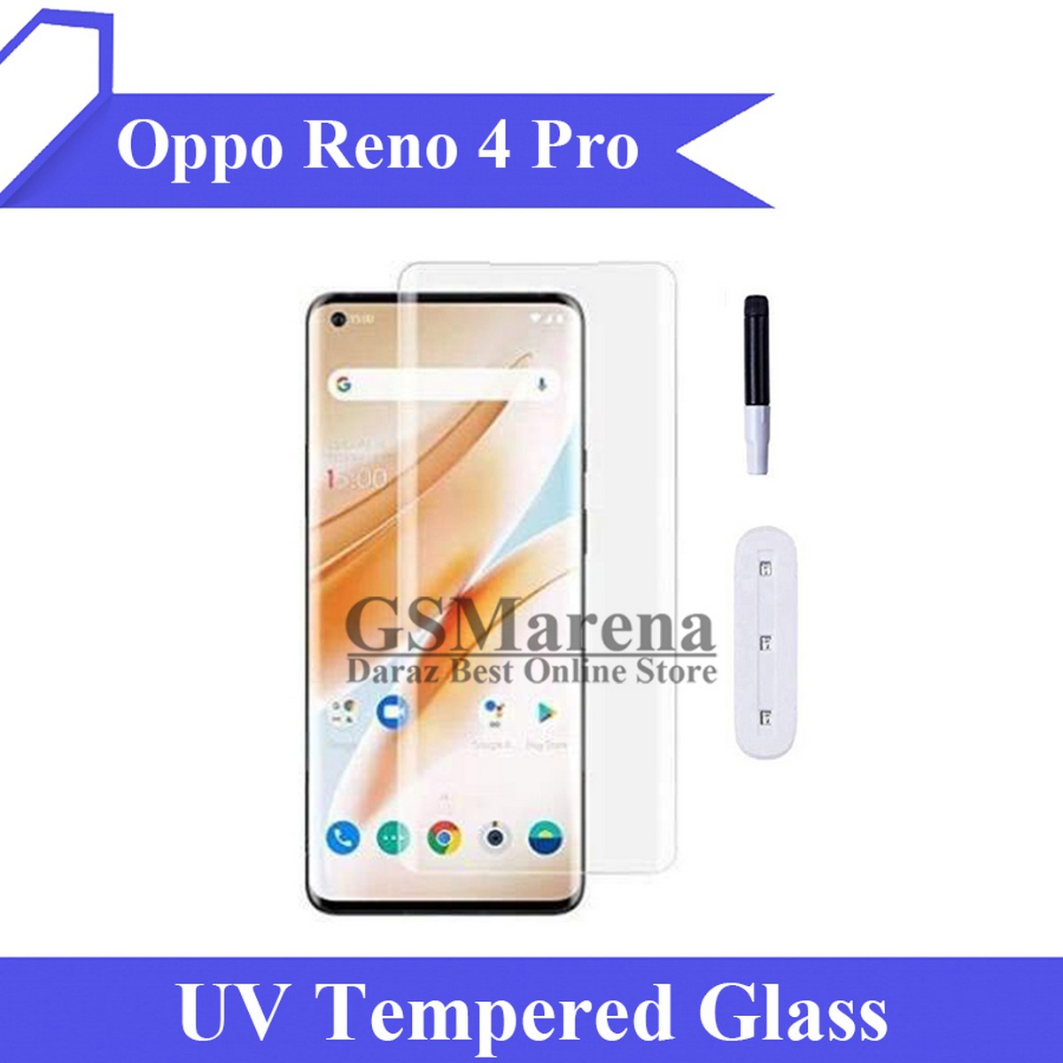 Oppo Reno Pro UV Tempered Glass Full Glue Screen Protector For Reno Pro