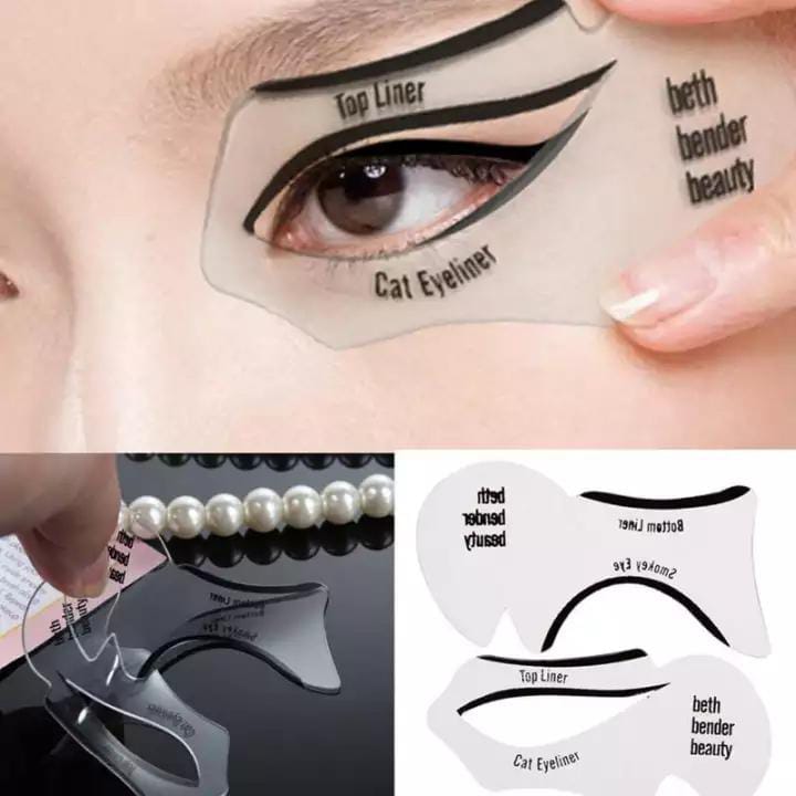 6 Pcs Stencils For Perfect Cat Eye Liner & Smokey Eyes