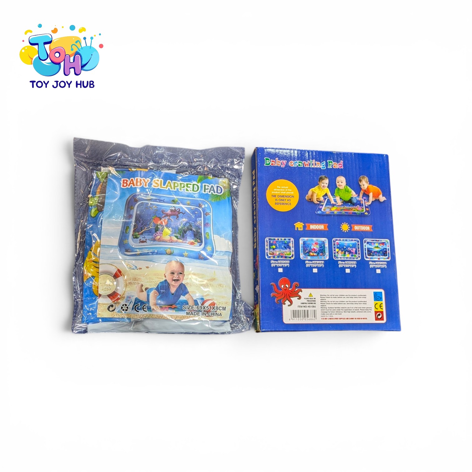 Inflatable Baby Water Play Mat – Tummy Time Activity Mat for Infants, Underwater Sea World Design, Leak Proof Sensory Toy for Newborns 0-12 Months , Inflatable Baby Water Play Mat - Tummy Time Sensory Toy for Infants & Toddlers