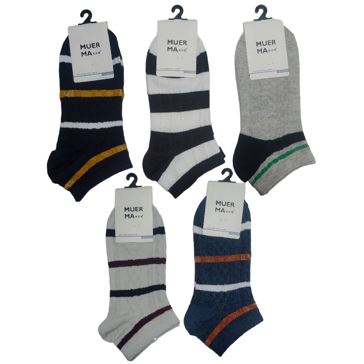 ROMA - Pack of 2,3,4 Premium Cotton Ankle Socks for Men | Low Cut Socks