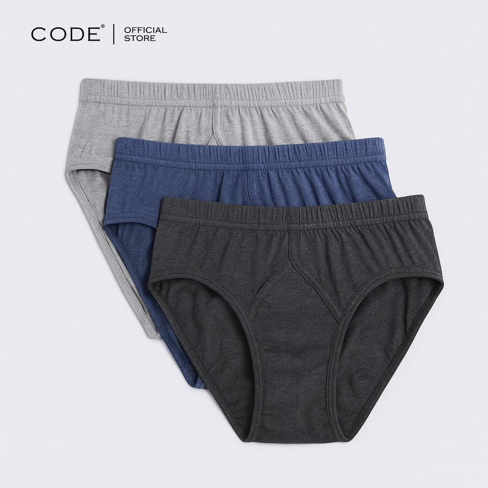 Code Brief Underwear For Men Pack Of 3 - Random Colors