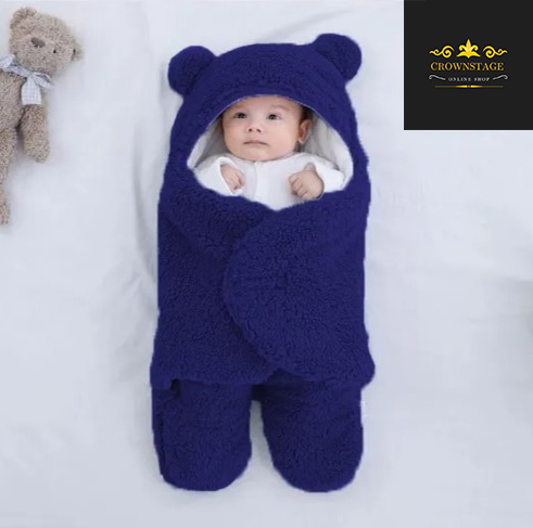 Crownstage Premium Soft Cotton Blend Baby Swaddle Blanket  Newborn to 6 Months  Unisex Wrap Sleeping Bag 13x28 Inches