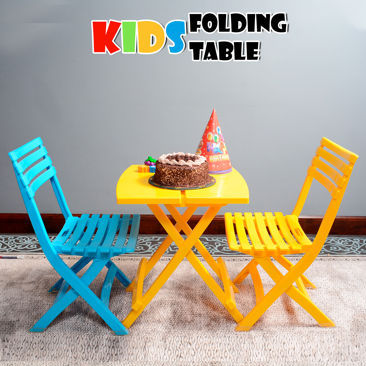 Kids Folding Table And Chairs Fold Up Multi Purpose Daraz Pk