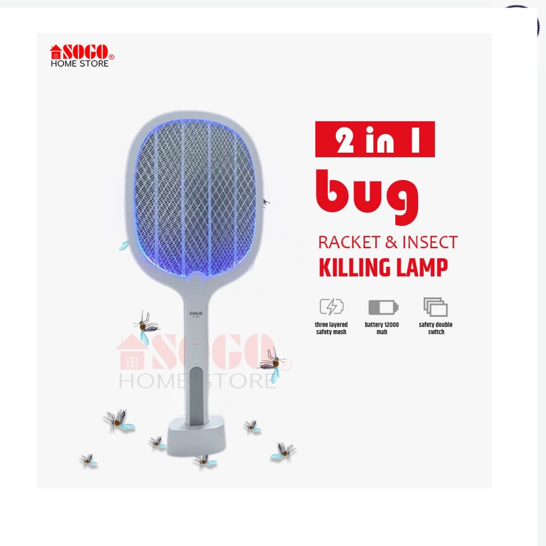 Sogo 2 In 1 Rechargeable Mosquito Killer Racket JPN-399