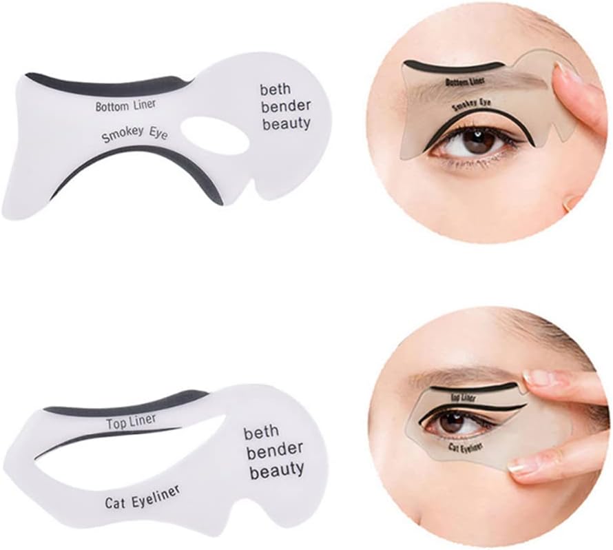 Stencils For Perfect Cat Eyeliner And Smoky Eyes - 6 Pcs