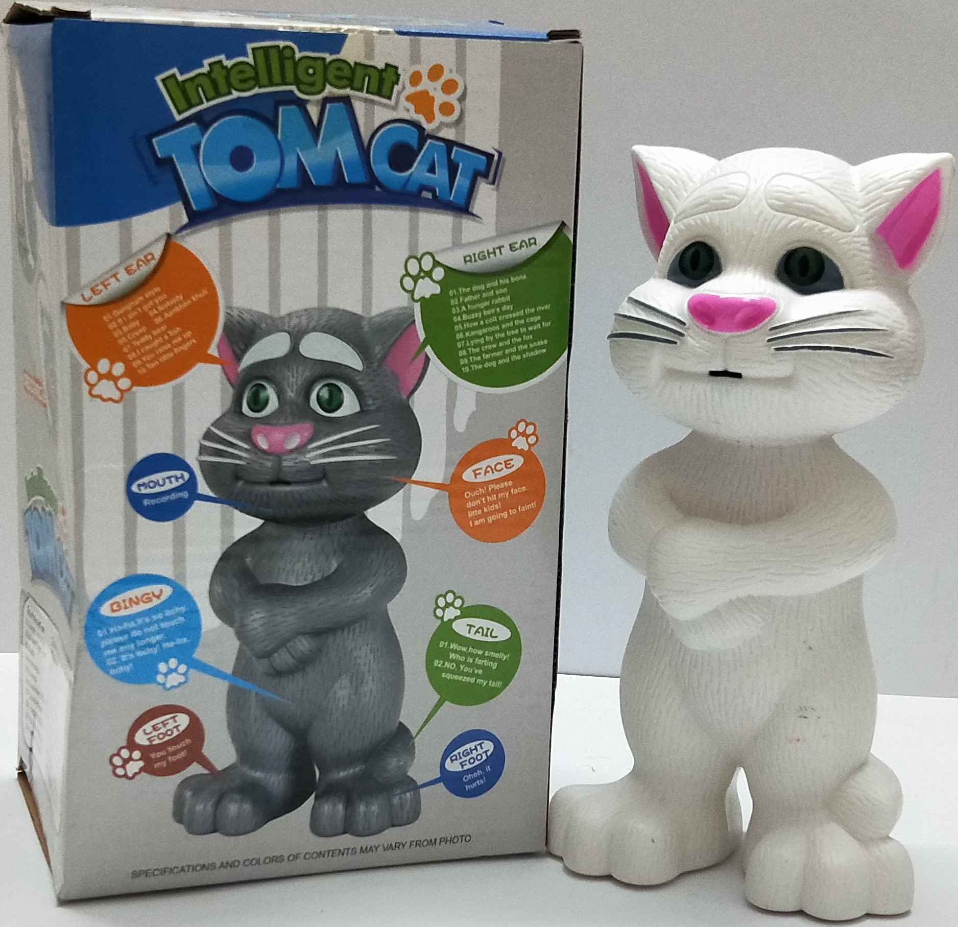 Intelligent TOM CAT with Mouth Recording, story, Music & Touch. Premium Quality Toy Gift.
