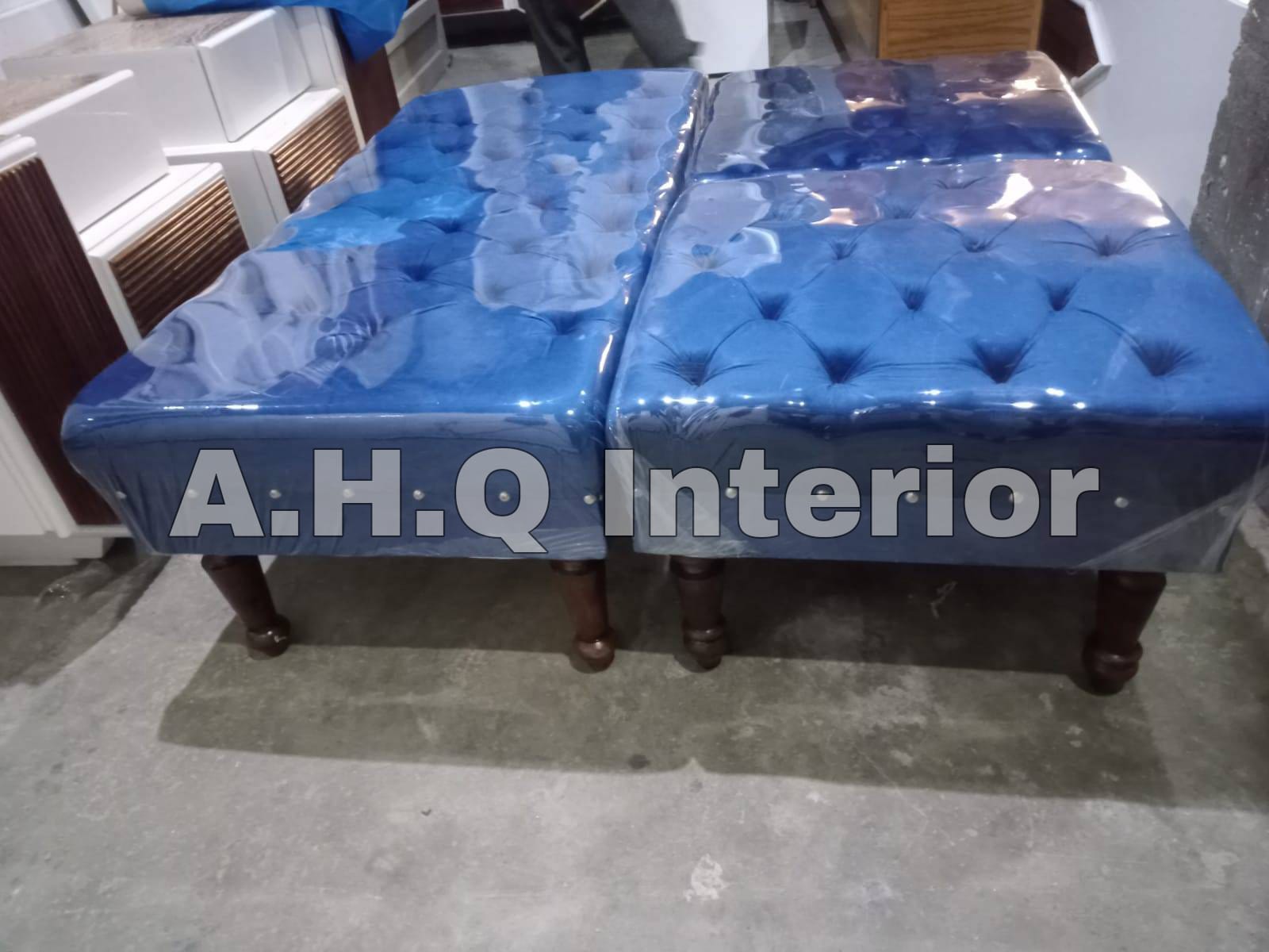 4 Seater Puffy Sofa Set Fabric Velvet Best Price Furniture Sofas | Customize in All Colors | Home Decor | Comfortable Couch with Single & Double Seats | Stylish Modern Design | Special Offer
