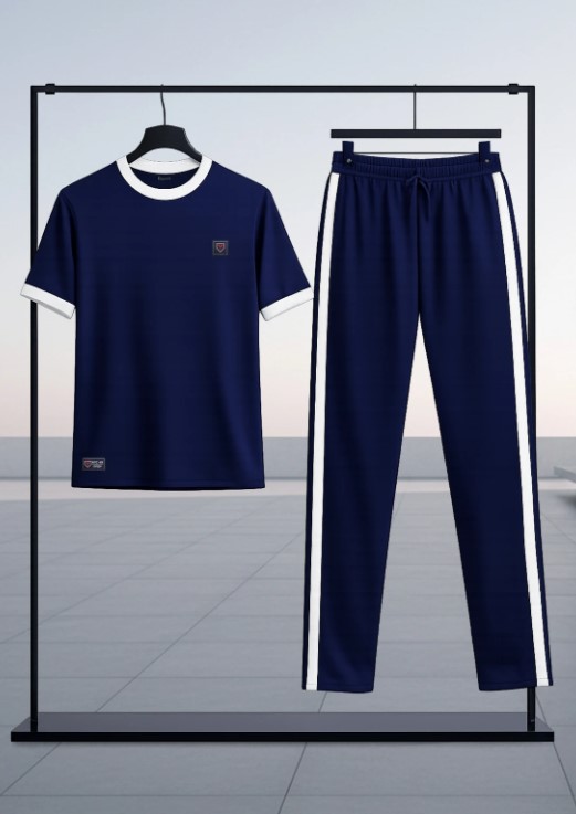 Premium Men's Casual Tracksuit – Summer T-Shirt & Trousers Set