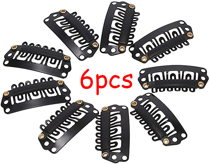 Pack Of 6 Clips For Hair Extensions Wig