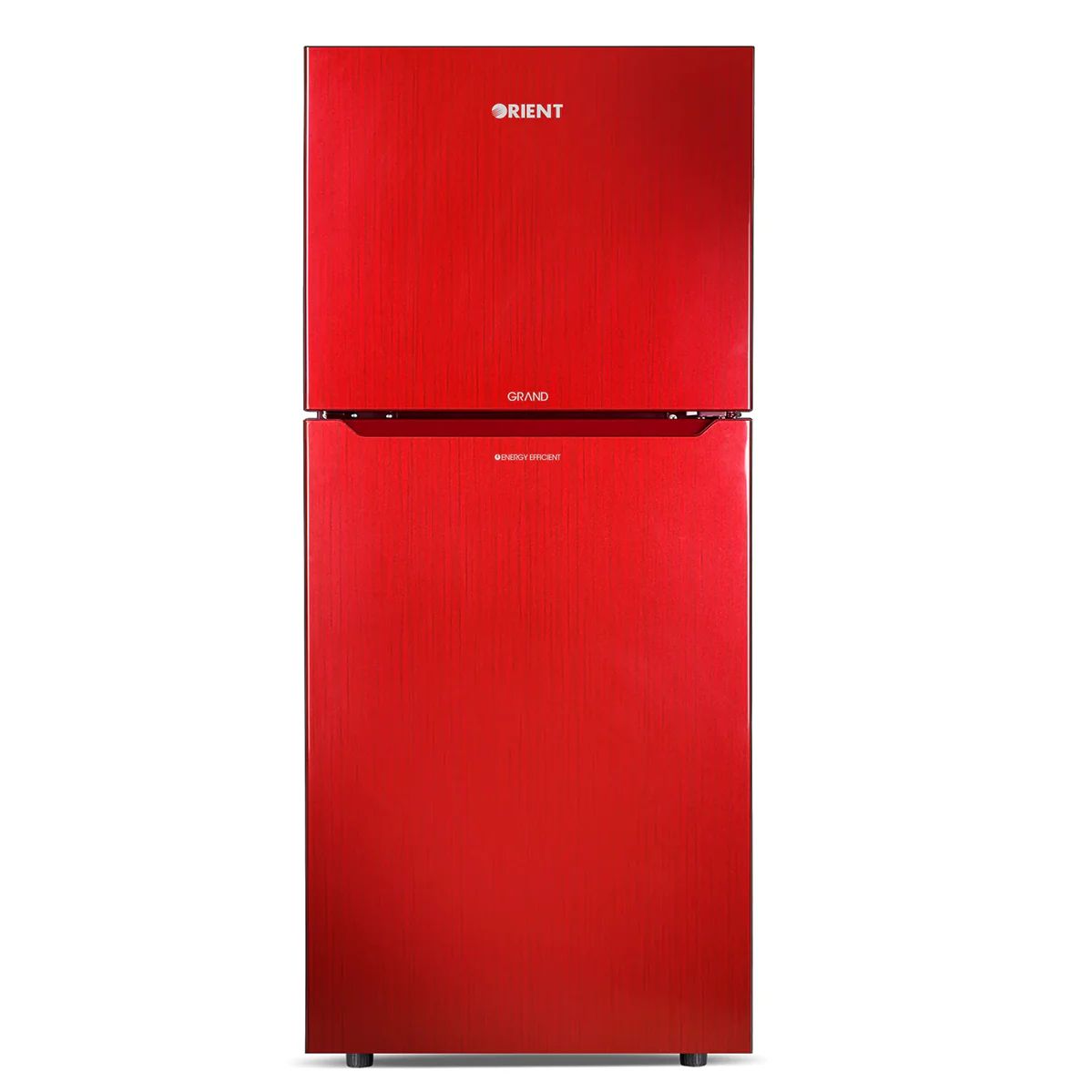 Orient Grand 205 Double Door Refrigerator 205L (7 Cu. Ft.) | Direct Cool | Japanese Technology Compressor | Hairline Red