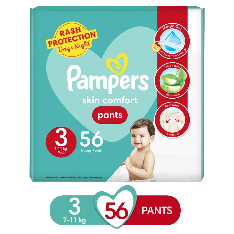 Buy Pampers Pants Diapers Medium Size 22 Pcs Online At Best Price of Rs 399  - bigbasket