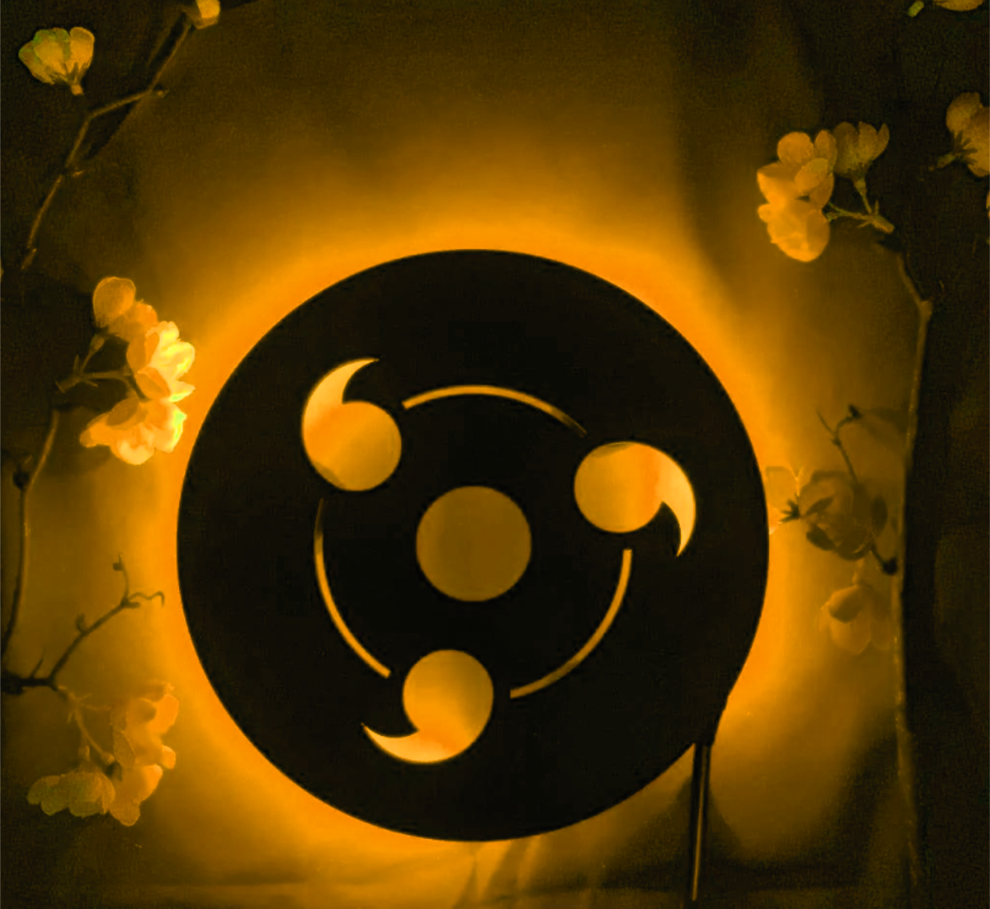 Naruto Sharingan 3D LED Wall GAMING Lamp – Anime Gaming Room Decor for Naruto Fans
