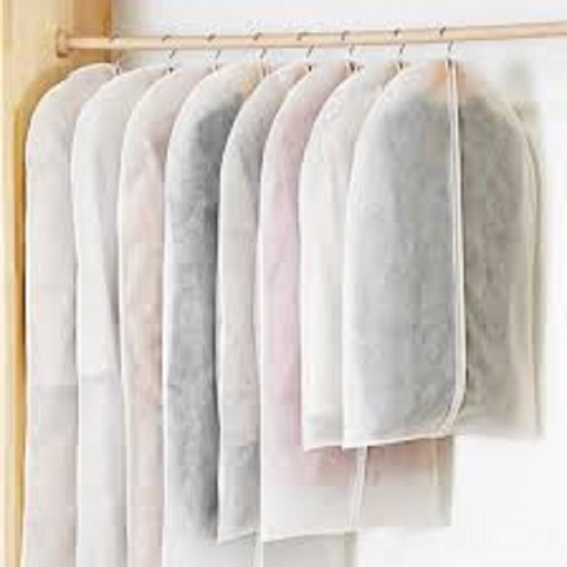 Clothes Dust Cover Transparent Coat Cover Dust Protection Garment Cover Clothes Protector Clothing Storage Clear Coat Bag Plastic Coat Cover Suit Cover Sherwani Cover Burka Cover Kids Coat Cover Jacket Cover T-shirt Protector Formal Wear Storage