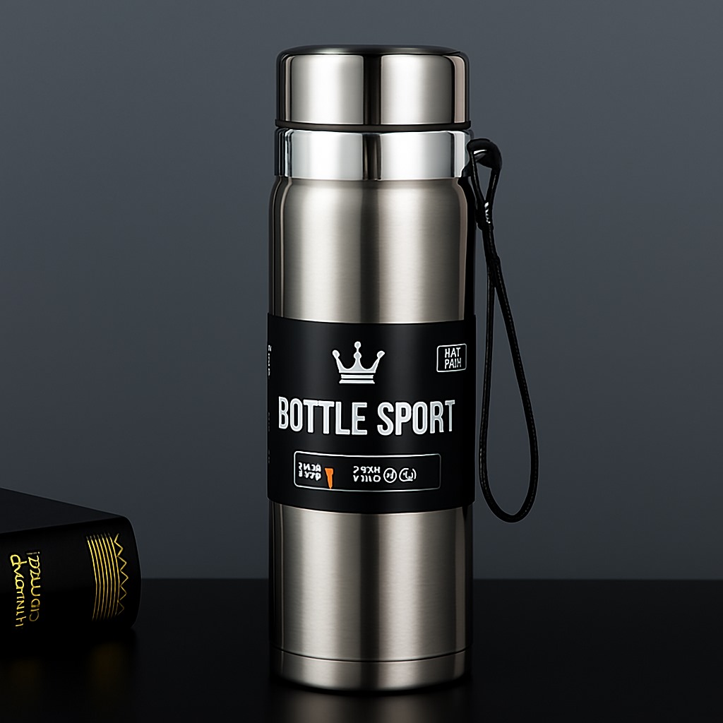 1000ml Stainless Steel Thermos Water Bottle  Hot & Cold Vacuum Flask for Kids, Boys & Girls  Leak-Proof Sport  & Gym Bottle  1 Liter