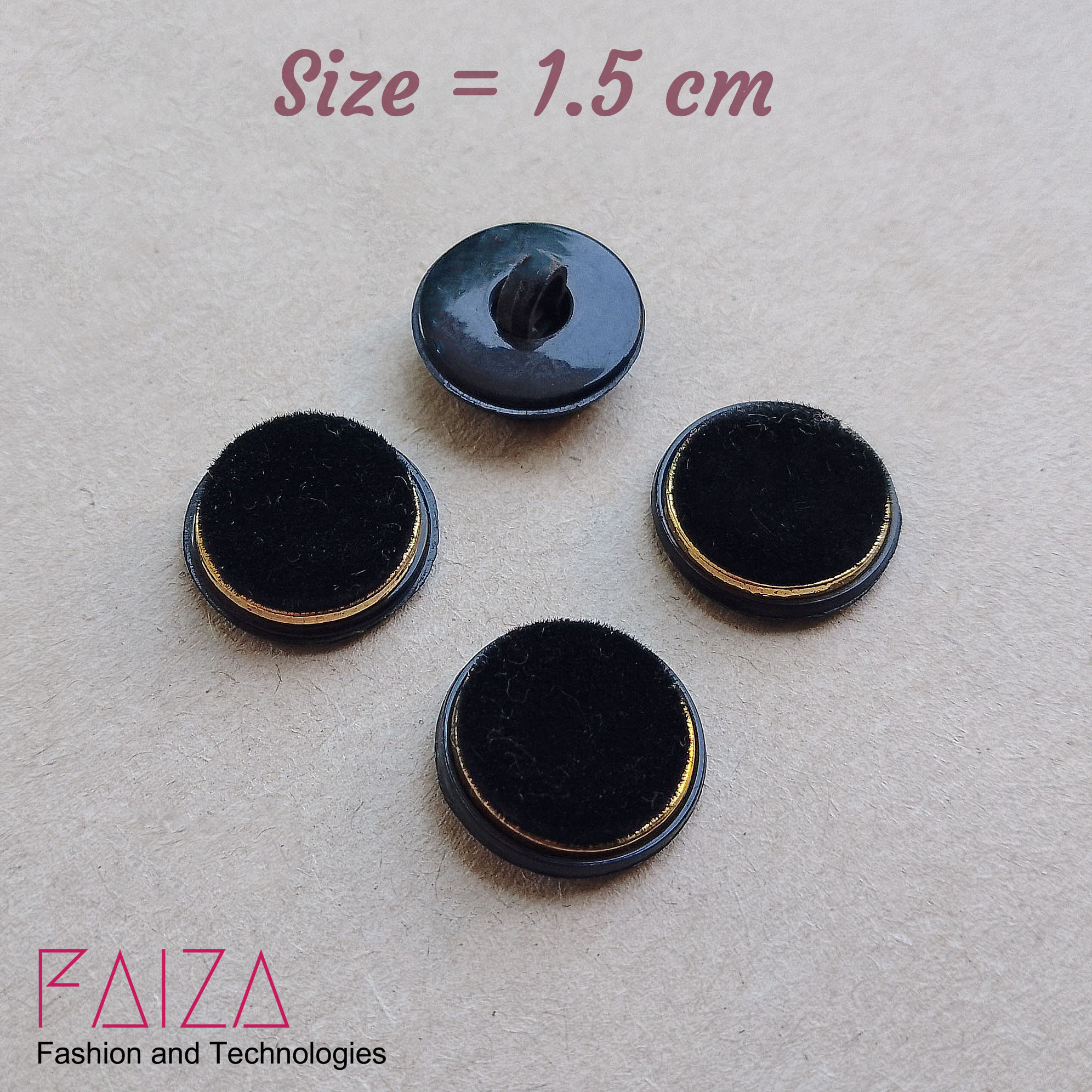 Fancy on sale black buttons