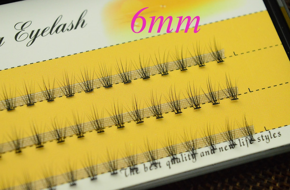 60pcs Professional eyelash extension Makeup Individual Cluster EyeLashes Grafting individual eyelash bunche available in 6mm to 15mm sizes