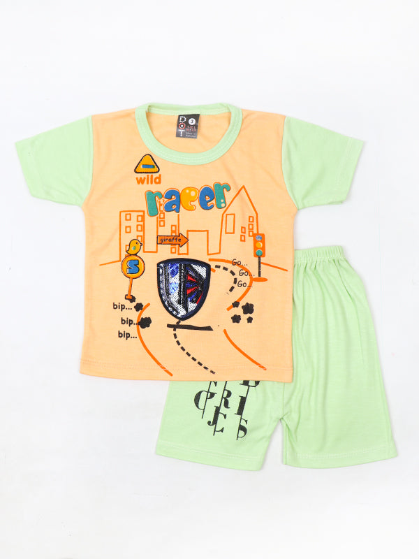 Baba Racer HG Newborn Baba Suit 3Mth - 9Mth Racer Light Orange | Daraz.pk
