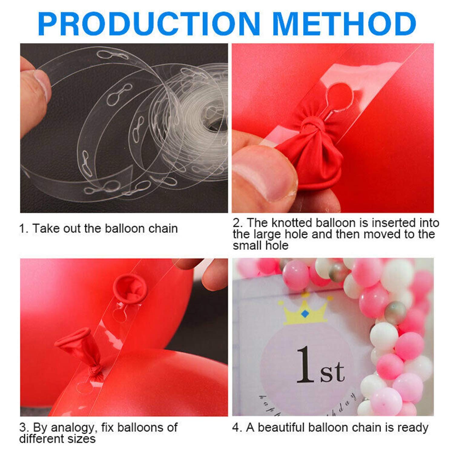 BEST SELLING Pack Of 2  Arch Kit - 5m(16.4ft) & 100 Removable Glue Sticky Dots, Balloon , Birthday Party, Wedding Party, Events
