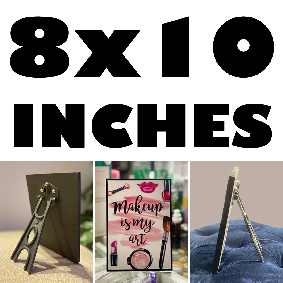 High-Quality Custom Photo Frame 4x6-12x18 Inch HD Print with Lamination, New, Table Stand & Wall Mount - Modern Style