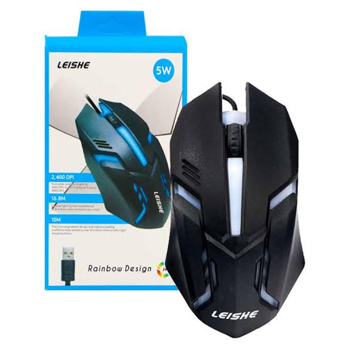 7 Light 3200 DPI Breathing Gamer Mouse RGB Gaming Mouse USB Wired LED price in Pakistan