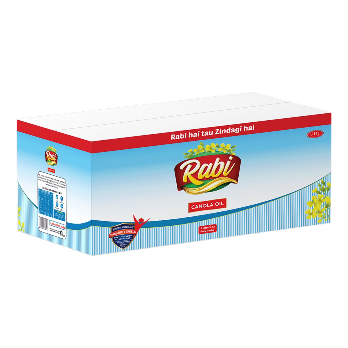 Rabi Canola Oil 1 Liter [Multi Pack 1 x 12] | 100 Percent Pure | Rabi ...