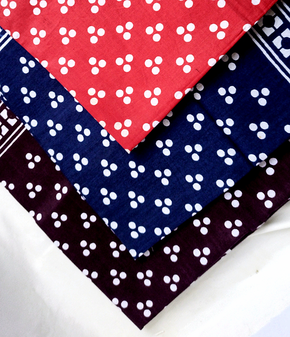 BANDANA SCARF HEAD WRAP FOR MEN WOMEN PACK OF 3 PAISLEY PRINTED COTTON BANDANA FOR BOTH BOYS & GIRLS  ETHNIC BANDANA FOR MEN HEAD / BLACK COLORED PRINTED HEADBAND MAROON, BLUE & RED COLOUR.