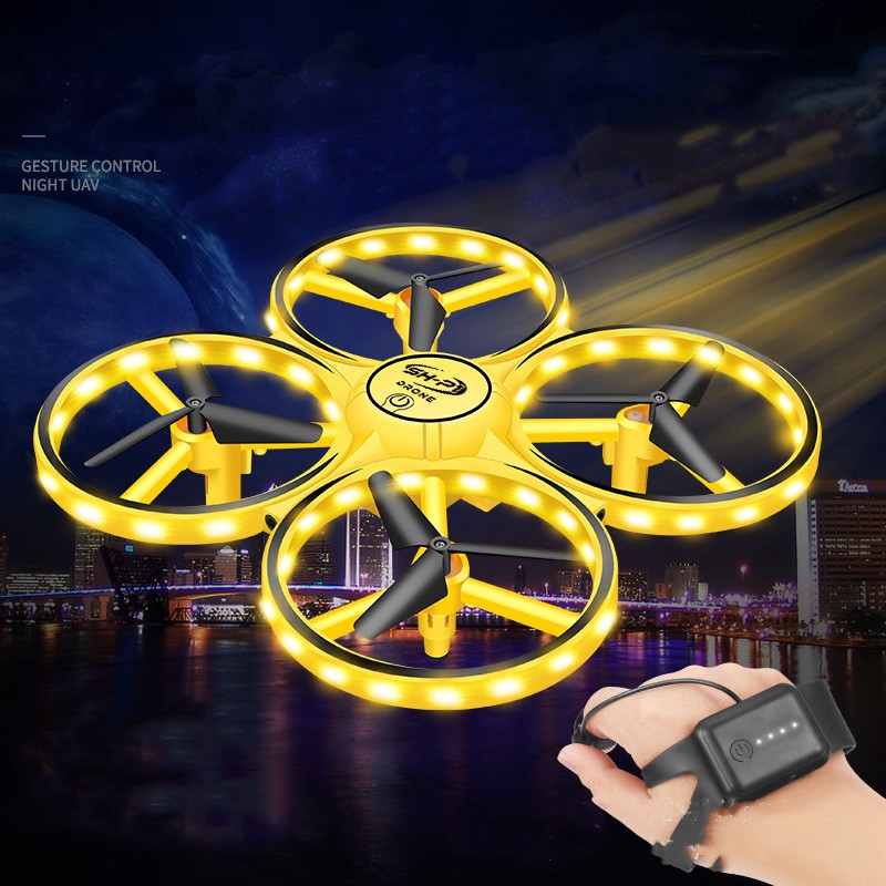 Tracker Drone RC Watch Control Aircraft Quadcopter Gravity Sensor Toy For Kids