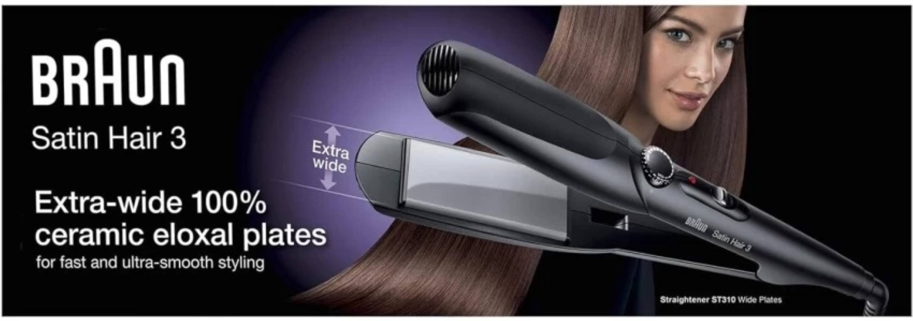 Braun Satin Hair Straightener 100 With IONTEC Technology Daraz.pk