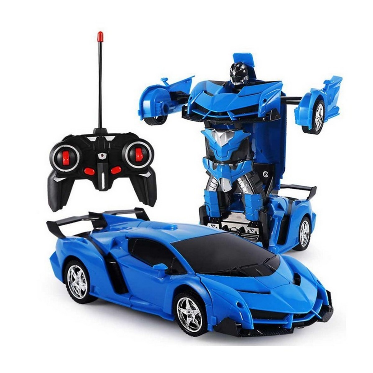Rc Transformer Lamborghini Car Toy Remote Control Rechargeable 2 IN 1 Robot Car
