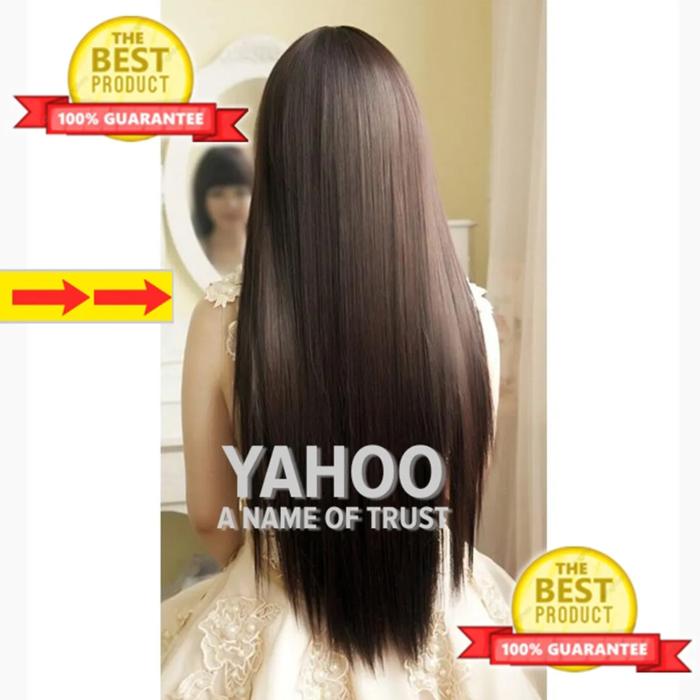 Hair Extension For Girls Natural Brown 5 Clips In Full Volume 30 Long Straight Hair Extension - Washable - Perfect Match For All Hair Types