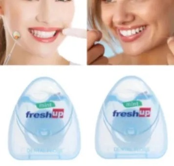 COSMET PK Triangle Dental Floss Oral Cleaning Flosser Portable Ultra-elastic 50m Oral Hygiene Interdental Gum Cleaning