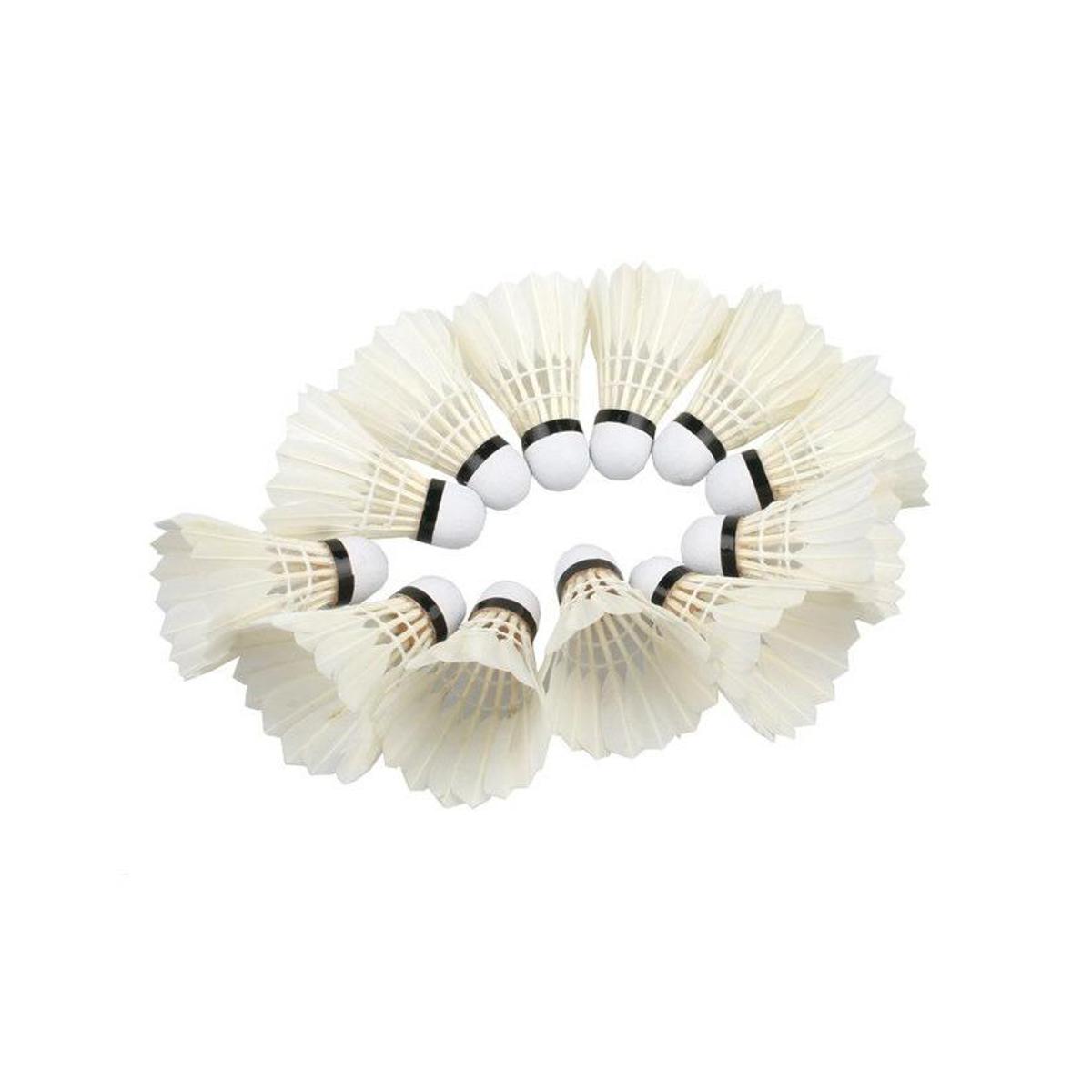 Badminton Shuttlecock - Feather Shuttlecock - Pack Of 12