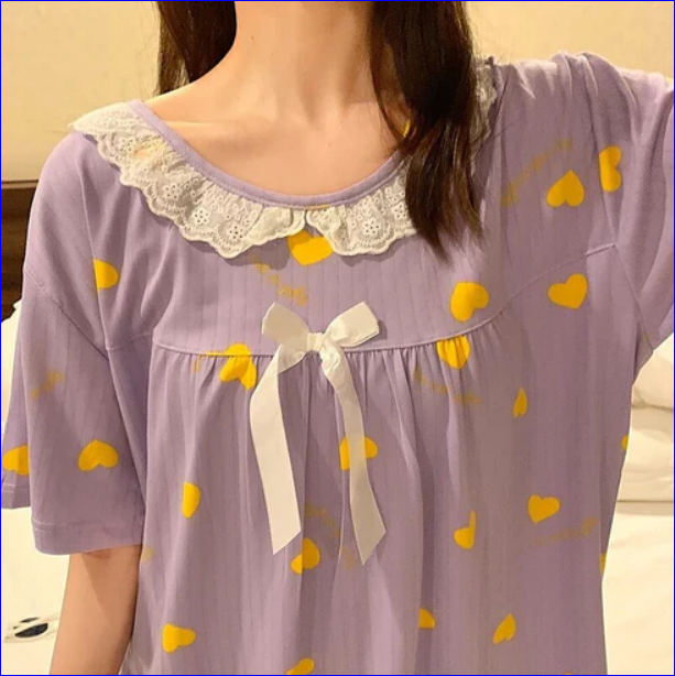 Maternity Gown Loose Night Shirt For Women