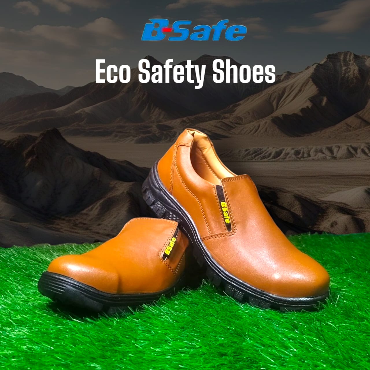 Safety Shoes Without laces Industrial Working Boots - Leather Safety Shoes , Oil Resistant , Steel Toe and Steel Mid Sole -  Industrial Shoes With Shock Absorption  and Steel Toe