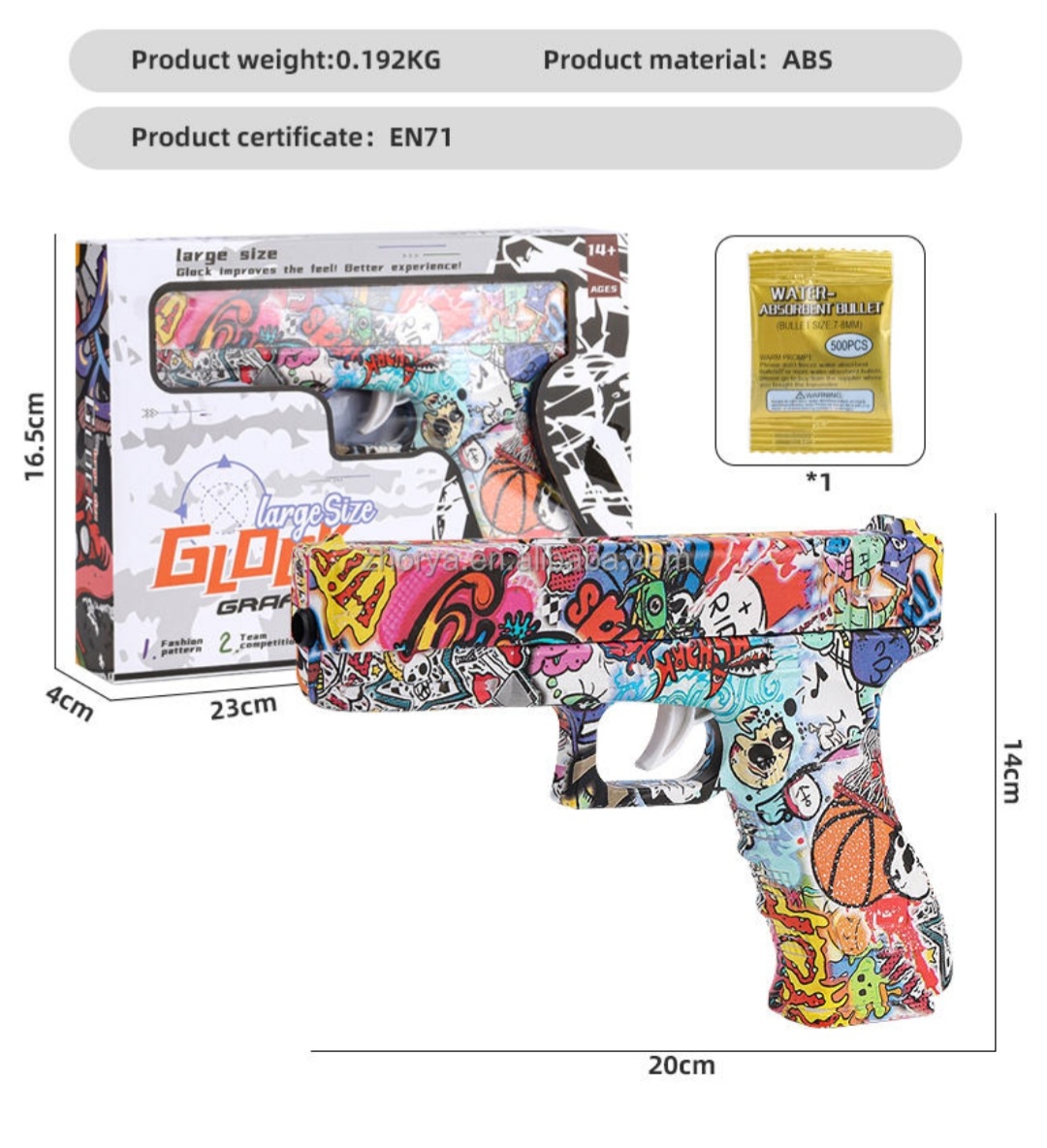 Manual Gel Blaster For Kids With Diffrent Types Of Graffiti ...
