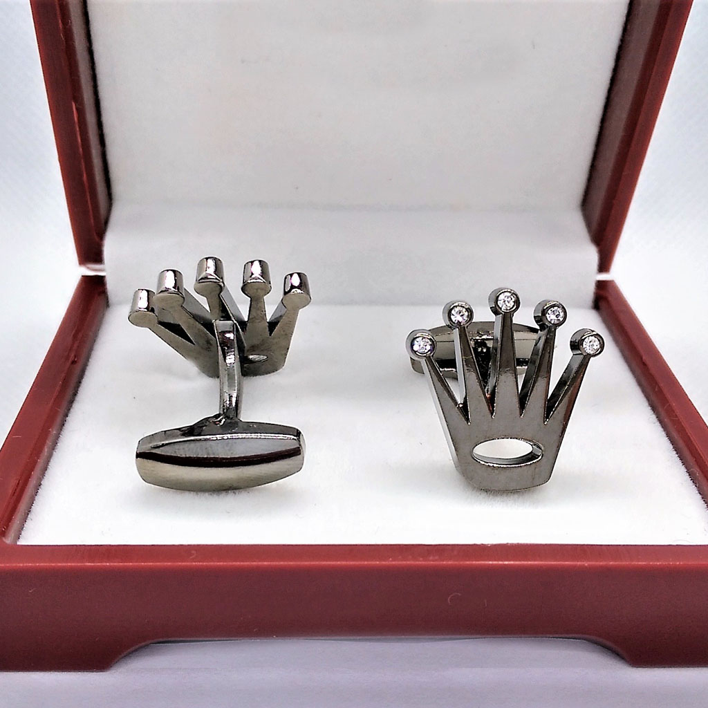 Golden Crown Cufflinks For Men Studs Gifts for Men