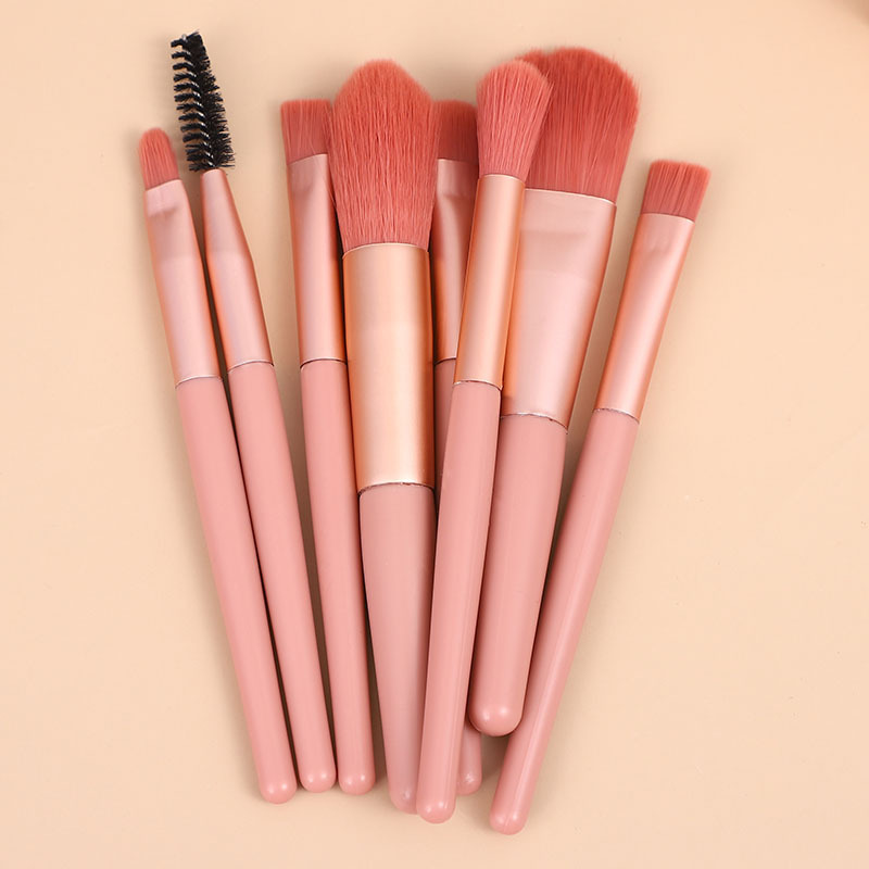 8Pcs Mini Size Makeup Brushes Pcs Mini Travel Portable Soft Makeup Brushes Set Eye Shadow Foundation Powder Eyelash Lip Concealer Blush Make Up Brush Set