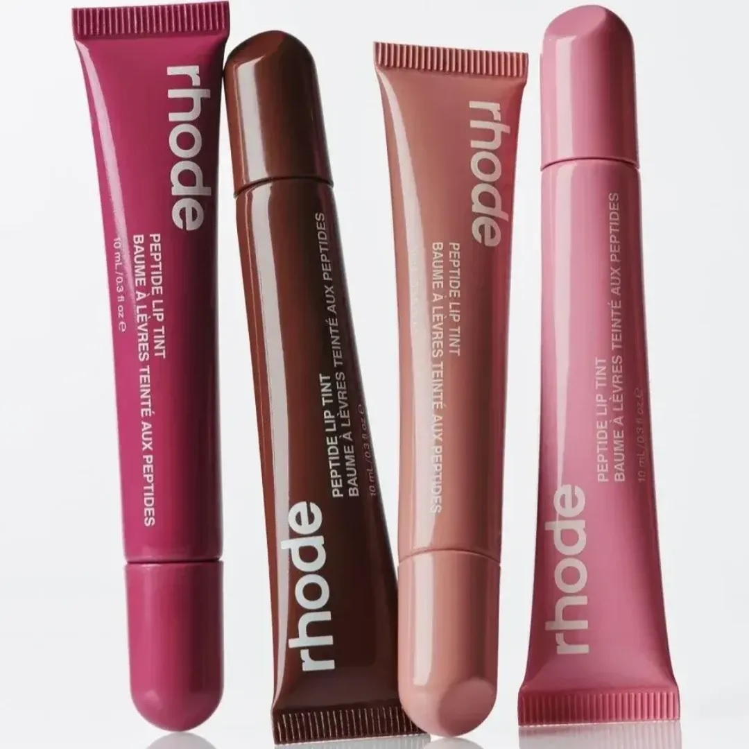 Rhode LipTint Peptide Finest Dupe | Long Lasting Non-Stick Lip Plumper Shea Butter Lip Gloss | Velvet Mirror Finish Orignal Lip Tint Set | Moisturizing Hydrating Lipstick,Lip Oil,Lip Balm | Tint For Lips & Cheeks All-in-One Lip Care Makeup ( 8 Shades )