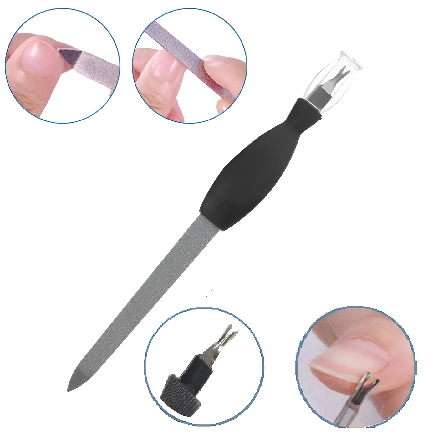 2 in 1 Stainless Steel Nail filer