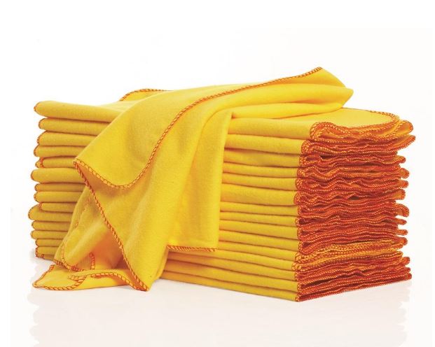 Duster Flannel Cleaning Cloth in multiple colour- Large Size - Soft Cloth for all cleaning purposes without scratches - Glass - Office - Home - Kitchen - Furniture