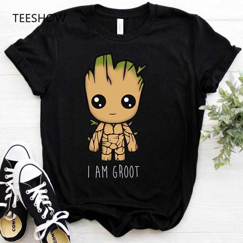 New Arrival Cute I Am Groot Anime Print Female Cartoon Tshirt Clothes Harajuku Kawaii Women S T Shirt Fashion Unisex Tops Summer Buy Online At Best Prices In Pakistan Daraz Pk
